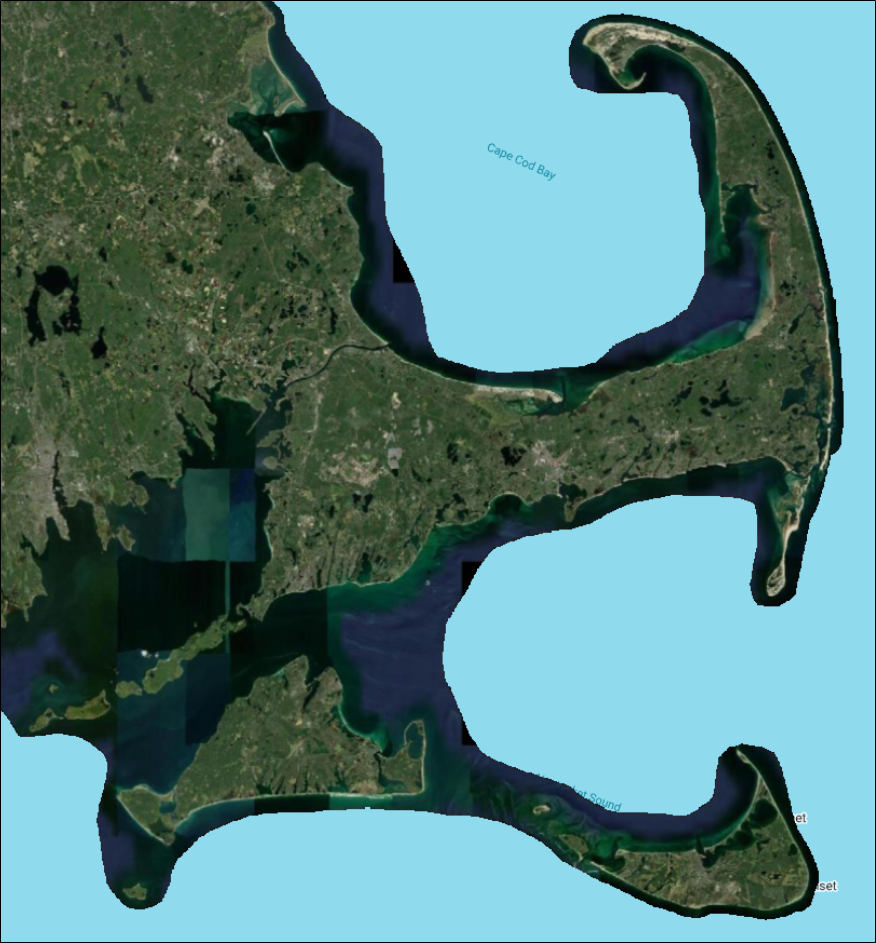Vivid Standard imagery over Cape Cod, Massachusetts